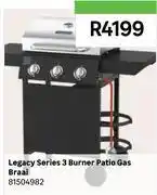 Leroy Merlin Legacy Series 3 Burner Patio Gas Braai 81504982 offer