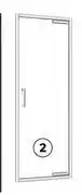 Leroy Merlin Sensea Easy Frame Kit For Pivot Shower Door Chrome (Frame And Kit Only) W80cm X H190cm 81504053 offer