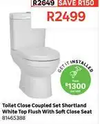 Leroy Merlin Toilet Close Coupled Set Shortland White Top Flush With Soft Close Seat 81465388 offer