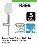 Leroy Merlin Sensea Remix Trio Set (2 Jet + Eco Stop Hand Shower Chrome) 81467415 offer