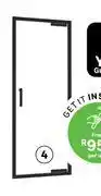 Leroy Merlin Sensea Easy Frame Kit For Pivot Shower Door Black (Frame And Kit Only) W100cm X H190cm 81504051 offer