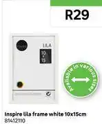 Leroy Merlin Inspire Lila Frame White 10 x 15cm 81412110 offer