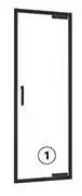 Leroy Merlin Sensea Easy Frame Kit For Pivot Shower Door Black (Frame And Kit Only) W80cm X H190cm 81504054 offer