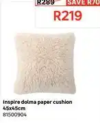 Leroy Merlin Inspire Dolma Paper Cushion 45 x 45cm 81500904 offer