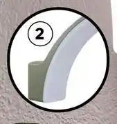 Leroy Merlin Inspire Wall Lamp LED 1500lm CW Alu Green IP5 81498231 offer