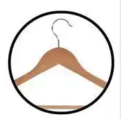 Leroy Merlin Spaceo Wooden Coat Hanger 8 Pack Natural 81461769 offer