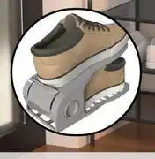 Leroy Merlin Spaceo Idy Shoe Organiser Adjustable Grey W6.5cm x d26cm x h10.5cm 81461816 offer