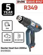 Leroy Merlin Dexter Heat Gun 2000W 81419555 offer