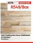 Leroy Merlin Wall Cladding Mint Stone 150 x 600mm (0.7Sqm/Box) 81490502-Per Box offer