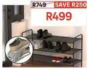 Leroy Merlin Spaceo Studio Stackable Shoe Rack Black W90cm x d35cm x h55cm 81461778 offer
