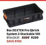 Leroy Merlin Box Dexter Pro Qbrick System 2 Stackable 100 81443431 offer