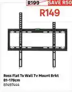 Leroy Merlin Ross Flat To Wall TV Mount Bracket 81-178cm 81497444 offer