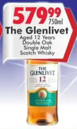 Prestons The Glenlivet Aged 12 Years Double Oak Single Malt Scotch Whisky offer
