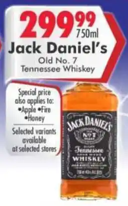 Prestons Jack Daniel's Old No. 7 Tennessee Whiskey offer