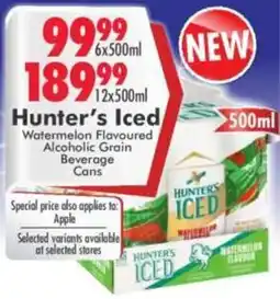 Prestons Hunter's Iced Watermelon Flavoured Alcoholic Grain Beverage Cans offer