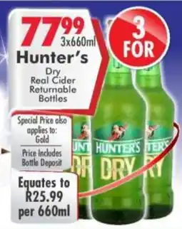 Prestons Hunter's Dry Real Cider offer
