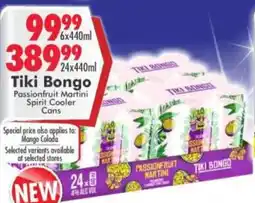 Prestons Tiki Bongo Passionfruit Martini Spirit Cooler Cans offer