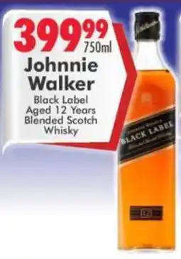 Prestons Johnnie Walker Black Label offer