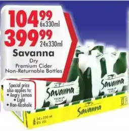 Prestons Savanna Dry Premium Cider offer