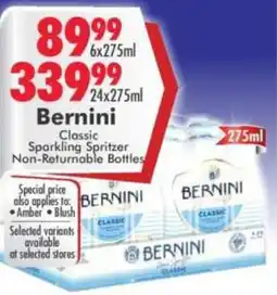 Prestons Bernini Classic Sparkling Spritzer offer