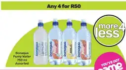 Game Bonaqua Pump Water 750 ml Assorted offer