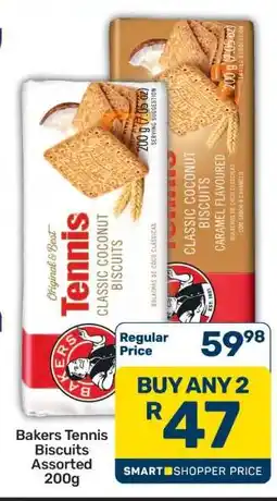 Pick n Pay Hypermarket Bakers Tennis Biscuits Assorted 200g offer
