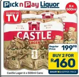 Pick n Pay Hypermarket Castle Lager offer