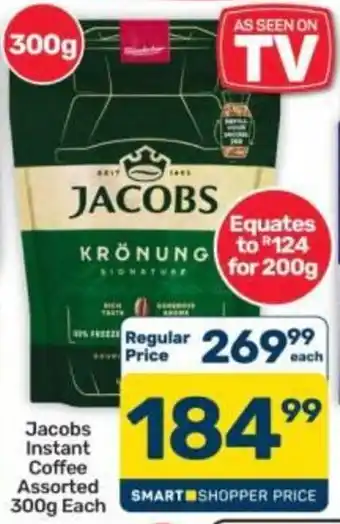 Pick n Pay Hypermarket Jacobs Instant Coffee Assorted offer