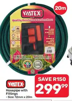 Pick n Pay Hypermarket WATEX Hosepipe with Fittings offer