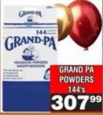 Advance Cash n Carry GRAND-PA POWDERS offer