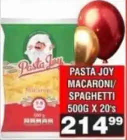 Advance Cash n Carry Pasta Joy Macaroni/Spaghetti offer