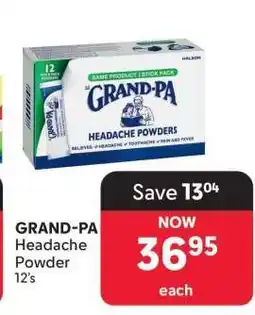 Makro GRAND-PA Headache Powder 12's offer