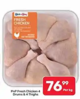 Pick n Pay Hypermarket PnP Fresh Chicken 4 Drums & 4 Thighs offer