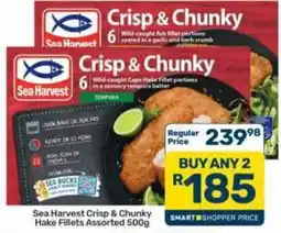 Pick n Pay Hypermarket Sea Harvest Crisp & Chunky Hake Fillets Assorted offer