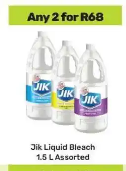 Game Jik Liquid Bleach 1.5 L Assorted offer
