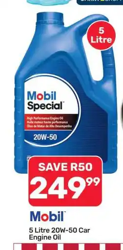 Pick n Pay Hypermarket Mobil Special 5 Litre 20W-50 Car Engine Oil offer