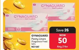 Makro GYNAGUARD Panty Liners (Fragrance Free) 40's offer