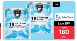 Makro m 2-Ply Toilet Tissue 18's offer
