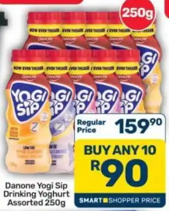 Pick n Pay Hypermarket Danone Yogi Sip Drinking Yoghurt Assorted offer