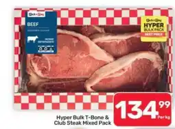Pick n Pay Hypermarket Hyper Bulk T-Bone & Club Steak Mixed Pack offer