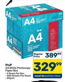 Pick n Pay Hypermarket PnP A4 White Photocopy Paper Box offer