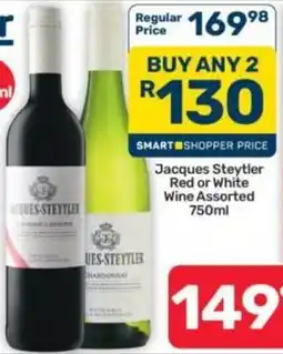 Pick n Pay Hypermarket Jacques Steytler Red or White Wine Assorted offer