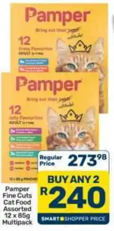 Pick n Pay Hypermarket Pamper Fine Cuts Cat Food Assorted offer