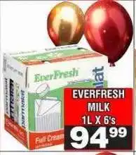 Advance Cash n Carry EVERFRESH MILK 1L X 6's offer