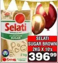 Advance Cash n Carry Selati Sugar Brown 2kg x 10's offer