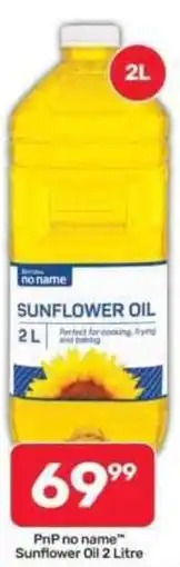 Pick n Pay Hypermarket PnP no name Sunflower Oil offer