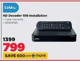 HiFi Corp DStv HD Decoder 10S-Installation offer