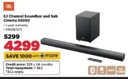 HiFi Corp 3.1 Channel Soundbar and Sub Cinema SB550 offer