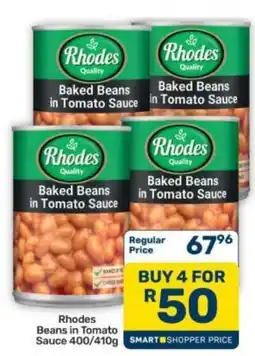 Pick n Pay Hypermarket Rhodes Baked Beans in Tomato Sauce offer