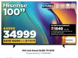 HiFi Corp 100-inch Smart QLED TV-Q7Q offer